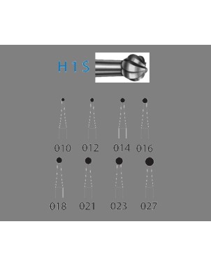 H1S.314.016  KOMET FRESA C. TUNGSTENO BOLA TURBINA ø 016  5 ud.