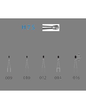 H7S.314.010  KOMET FRESA C. TUNGSTENO PERA TURBINA ø 010  5 ud.