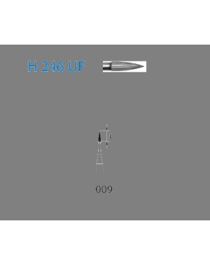 H246UF.314.009  KOMET FRESA C. TUNGSTENO AGUJA TURBINA ø 009  5 ud.