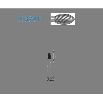 H379F.314.023  KOMET FRESA C. TUNGSTENO HUEVO TURBINA ø 023  5 ud.