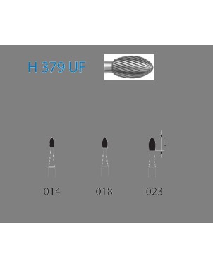 H379UF.314.014  KOMET FRESA C. TUNGSTENO HUEVO TURBINA ø 014  5 ud.