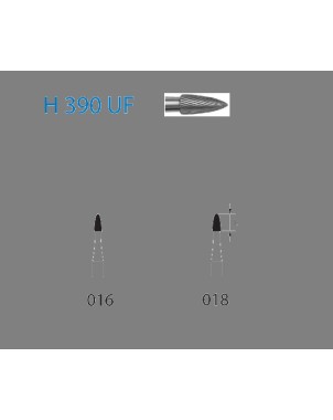 H390UF.314.016  KOMET FRESA C. TUNGSTENO GRANADA TURBINA ø 016  5 ud.
