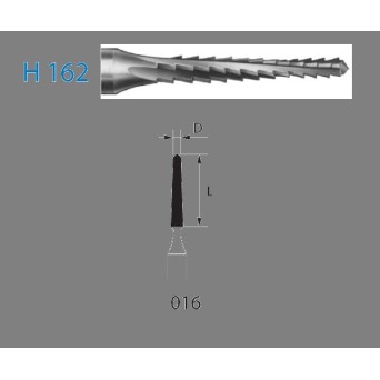 H162.204.016  KOMET FRESA C. TUNGSTENO CONICA CONTRAANGULO ø 016  1 ud.