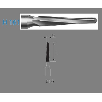 H161.314.016  KOMET FRESA C. TUNGSTENO CONICA TURBINA ø 016  1 ud.