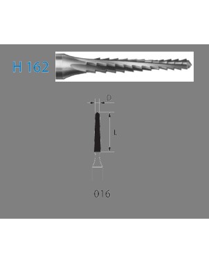 H162.314.016  KOMET FRESA C. TUNGSTENO CONICA TURBINA ø 016  1 ud.