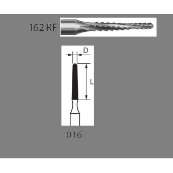 162RF.204.016  KOMET FRESA ACERO CONICA CONTRAANGULO ø 016  1 ud.