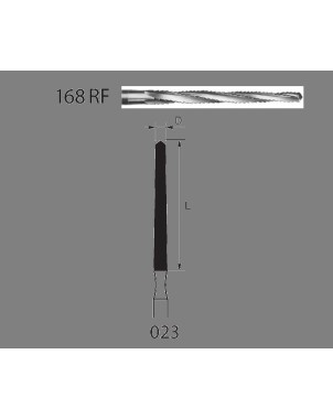 168RF.104.023  KOMET FRESA ACERO CONICA PIEZA DE MANO ø 023  1 ud.