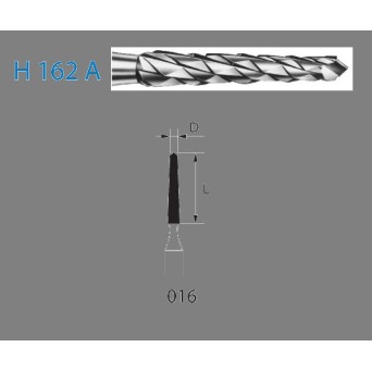 H162A.104.016  KOMET FRESA C. TUNGSTENO CONICA PIEZA DE MANO ø 016  1 ud.