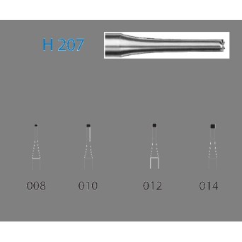 H207.314.014  KOMET FRESA C. TUNGSTENO CILINDRICA TURBINA ø 014  5 ud.
