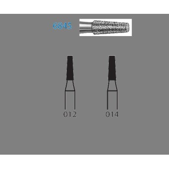6845.314.014  KOMET FRESA DIAMANTE CONICA TURBINA ø 014 GRANO GRUESO 5 ud.