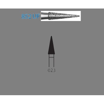 852UF.314.014  KOMET FRESA DIAMANTE LANZA TURBINA ø 014 GRANO ULTRA FINO 5 ud.