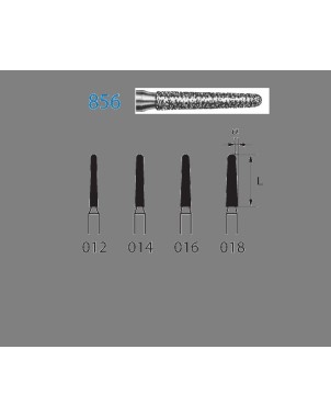 856.314.018  KOMET FRESA DIAMANTE CONICA REDONDEADA TURBINA ø 018 GRANO ESTANDAR 5 ud.