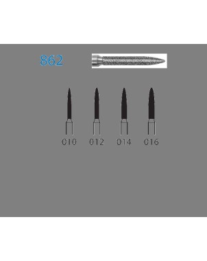 862.314.010  KOMET FRESA DIAMANTE LLAMA TURBINA ø 010 GRANO ESTANDAR 5 ud.