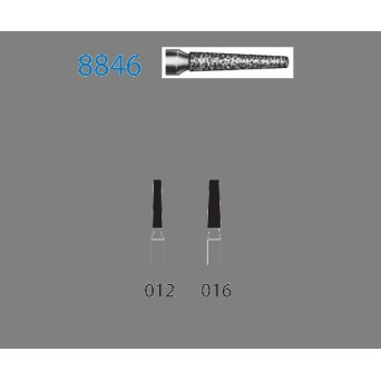8846.314.012  KOMET FRESA DIAMANTE CONICA TURBINA ø 012 GRANO FINO 5 ud.