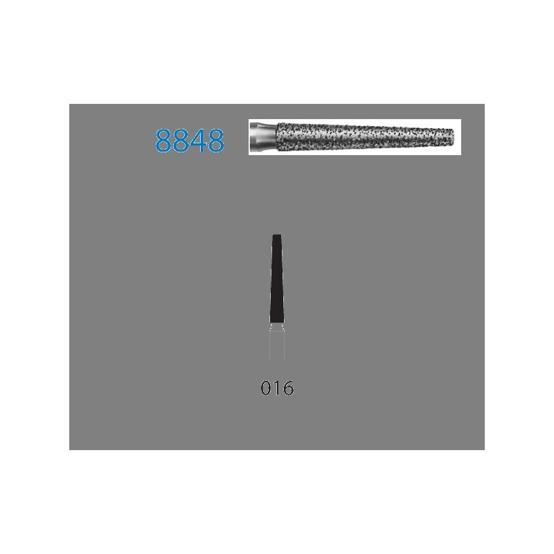 8848.314.016  KOMET FRESA DIAMANTE CONICA TURBINA ø 016 GRANO FINO 5 ud.