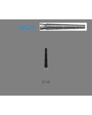 8848.314.016  KOMET FRESA DIAMANTE CONICA TURBINA ø 016 GRANO FINO 5 ud.