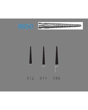 8850.314.014  KOMET FRESA DIAMANTE CONICA REDONDEADA TURBINA ø 014 GRANO FINO 5 ud.