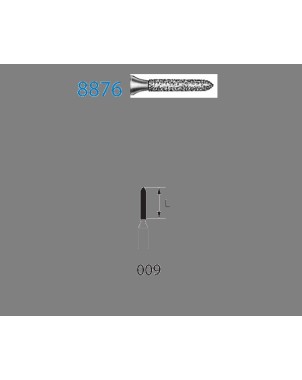 8876.314.009  KOMET FRESA DIAMANTE TORPEDO TURBINA ø 009 GRANO FINO 5 ud.