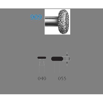 909.314.055  KOMET FRESA DIAMANTE RUEDA TURBINA ø 055 GRANO ESTANDAR 5 ud.