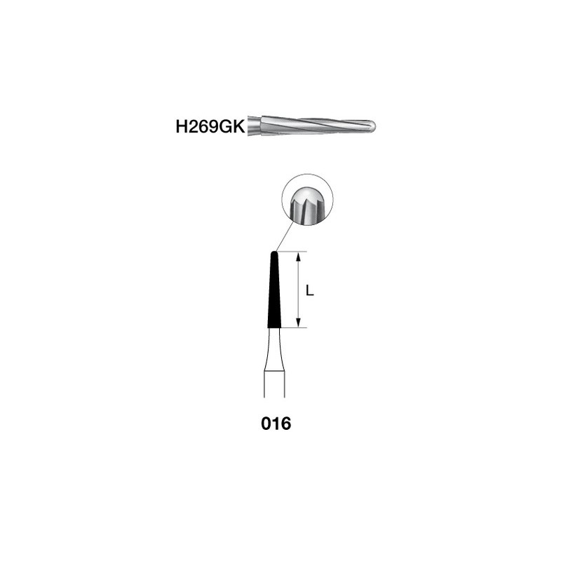 H269GK.314.016 KOMET carburo clinica endo 5 ud