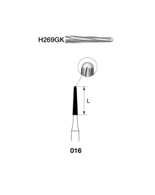 H269GK.314.016 KOMET carburo clinica endo 5 ud
