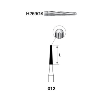H269GK.314.012 KOMET carburo clinica endo 5 ud