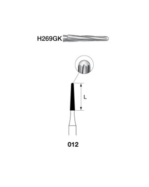 H269GK.314.012 KOMET carburo clinica endo 5 ud