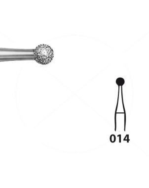 801.104.014 KOMET FRESA DIAMANTE REDONDA PIEZA DE MANO ø 014 - 5uds