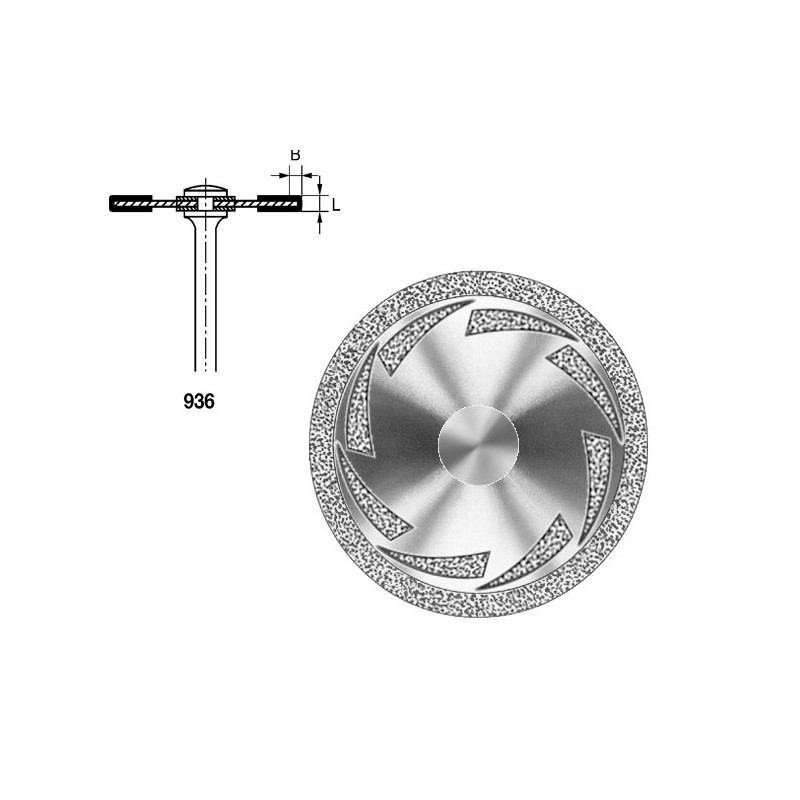 936.104.220 KOMET DISCO DIAMANTE FLEXIBLE PIEZA DE MANO ø 220 - 1uds