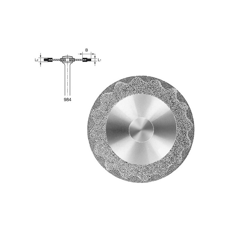 984.104.220 KOMET DISCO DIAMANTE HIPERFLEXIBLE PIEZA DE MANO ø 220 - 1uds