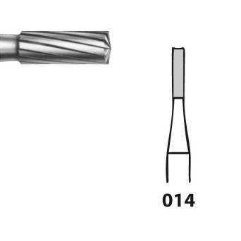 H259.104.014 KOMET FRESA C. TUNGSTENO CILINDRICA PIEZA DE MANO ø 014 - 5uds