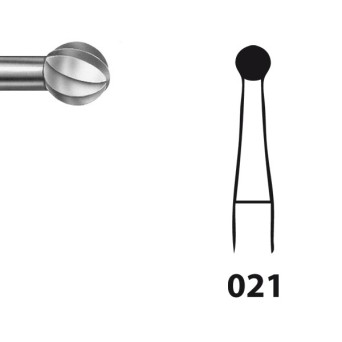 H71.104.021 KOMET FRESA C. TUNGSTENO REDONDA PIEZA DE MANO ø 021 - 5uds