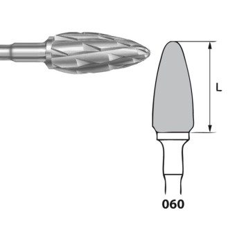 H251SGEA.104.060 KOMET FRESA C. TUNGSTENO BELLOTA PIEZA DE MANO ø 060 - 1uds