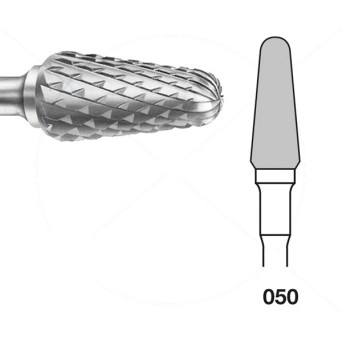 H79GE.104.050 KOMET FRESA C. TUNGSTENO CONICA REDONDEADA PIEZA DE MANO ø 050 - 1uds