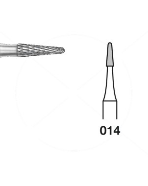 H138E.104.014 KOMET FRESA C. TUNGSTENO CONICA REDONDEADA PIEZA DE MANO ø 014 - 1uds