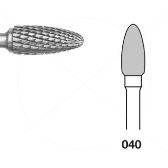 H251E.104.040 KOMET FRESA C. TUNGSTENO BELLOTA PIEZA DE MANO ø 040 - 1uds