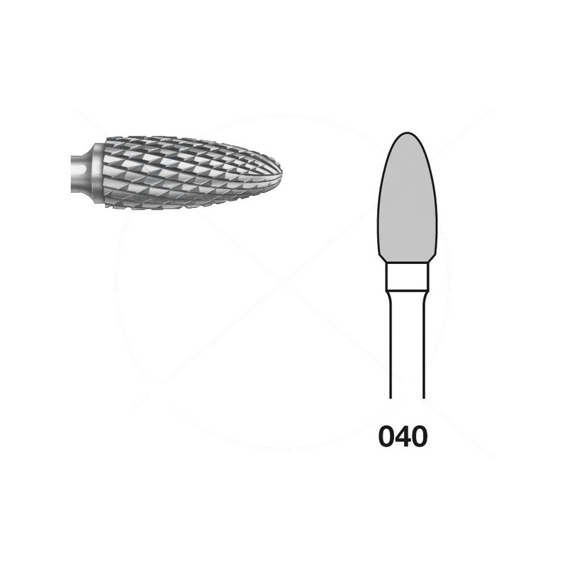 H251E.104.040 KOMET FRESA C. TUNGSTENO BELLOTA PIEZA DE MANO ø 040 - 1uds