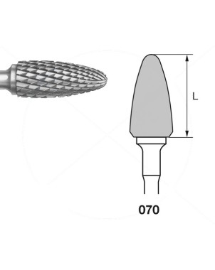 H251E.104.070 KOMET FRESA C. TUNGSTENO BELLOTA PIEZA DE MANO ø 070 - 1uds