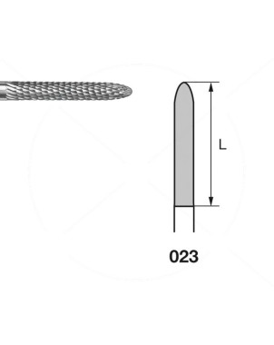 H295E.104.023 KOMET FRESA C. TUNGSTENO TORPEDO PIEZA DE MANO ø 023 - 1uds