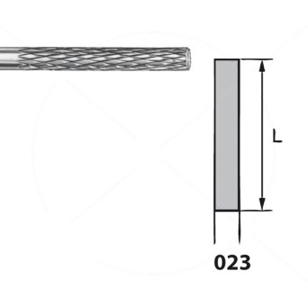 H364E.104.023 KOMET FRESA C. TUNGSTENO CILINDRICA PIEZA DE MANO ø 023 - 1uds