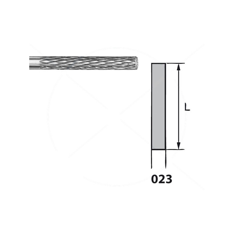 H364E.104.023 KOMET FRESA C. TUNGSTENO CILINDRICA PIEZA DE MANO ø 023 - 1uds