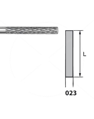 H364E.104.023 KOMET FRESA C. TUNGSTENO CILINDRICA PIEZA DE MANO ø 023 - 1uds