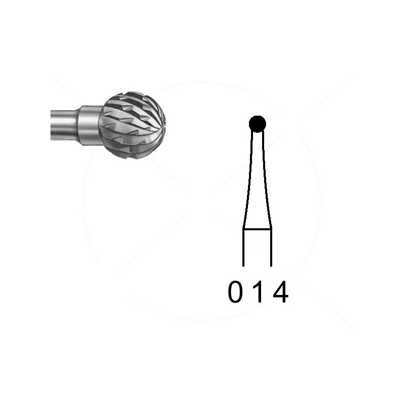 H71E.104.014 KOMET FRESA C. TUNGSTENO REDONDA PIEZA DE MANO ø 014 - 1uds