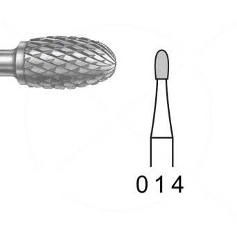 H73E.104.014 KOMET FRESA C. TUNGSTENO HUEVO PIEZA DE MANO ø 014 - 1uds