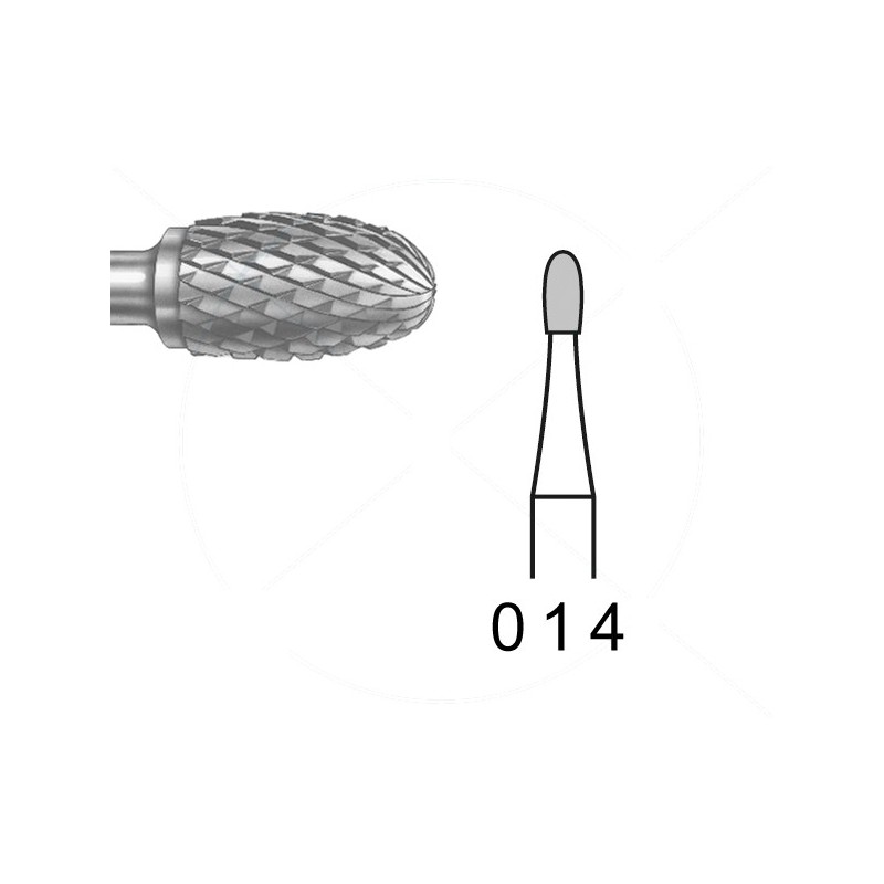 H73E.104.014 KOMET FRESA C. TUNGSTENO HUEVO PIEZA DE MANO ø 014 - 1uds