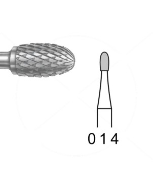 H73E.104.014 KOMET FRESA C. TUNGSTENO HUEVO PIEZA DE MANO ø 014 - 1uds