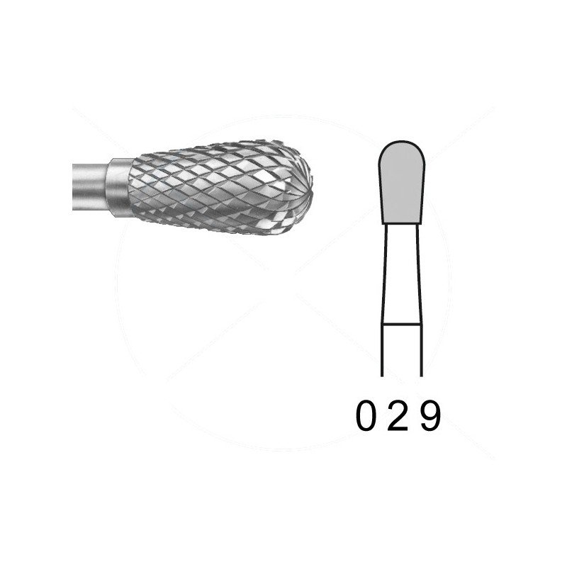 H77E.104.029 KOMET FRESA C. TUNGSTENO PERA PIEZA DE MANO ø 029 - 1uds