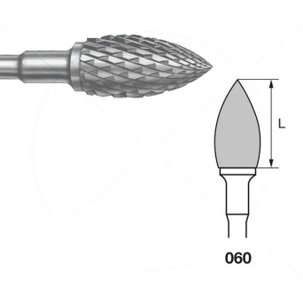 H78E.104.060 KOMET FRESA C. TUNGSTENO LLAMA PIEZA DE MANO ø 060 - 1uds