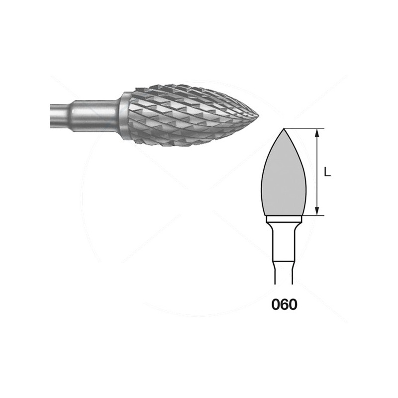 H78E.104.060 KOMET FRESA C. TUNGSTENO LLAMA PIEZA DE MANO ø 060 - 1uds