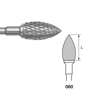 H78E.104.060 KOMET FRESA C. TUNGSTENO LLAMA PIEZA DE MANO ø 060 - 1uds
